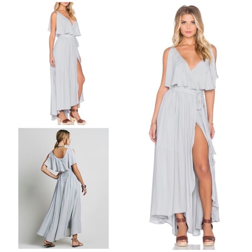 Free People dress heather blue gray, size small